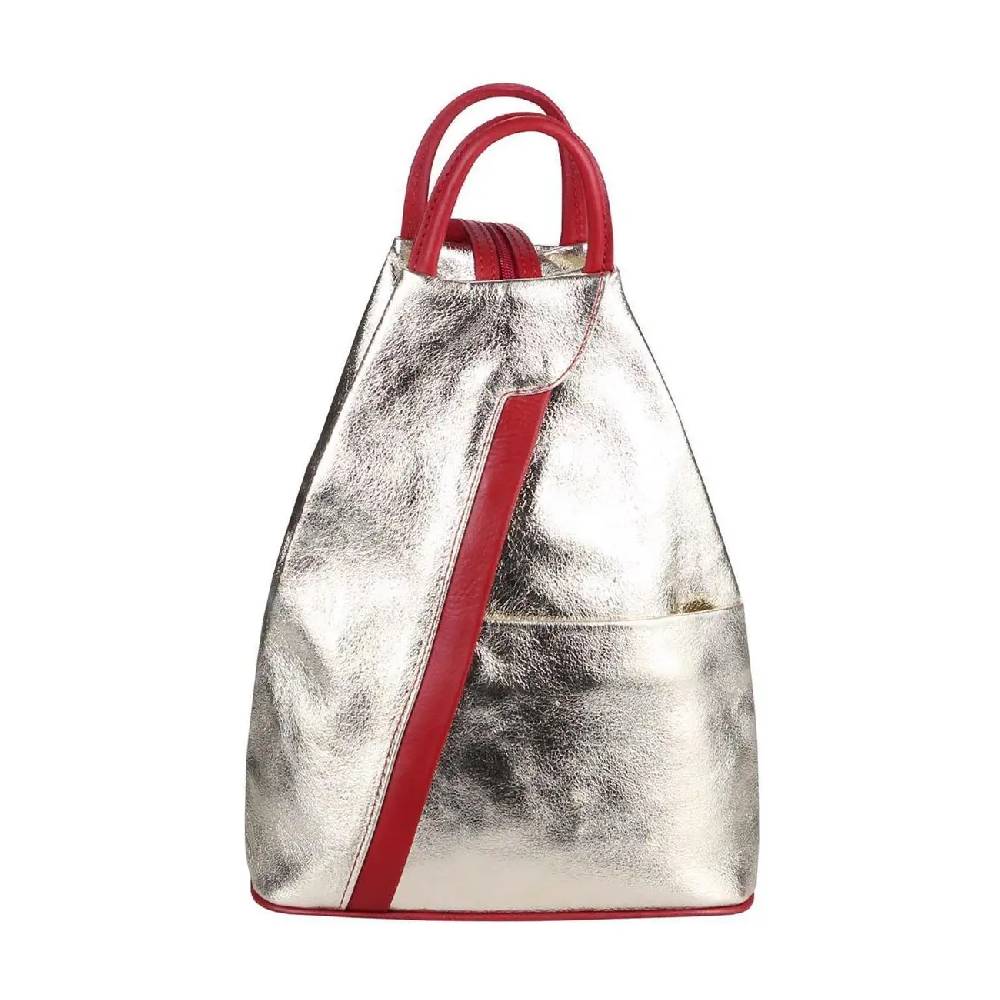 Made in Italy Damen echt Leder Rucksack Backpack Lederrucksack Verkauf