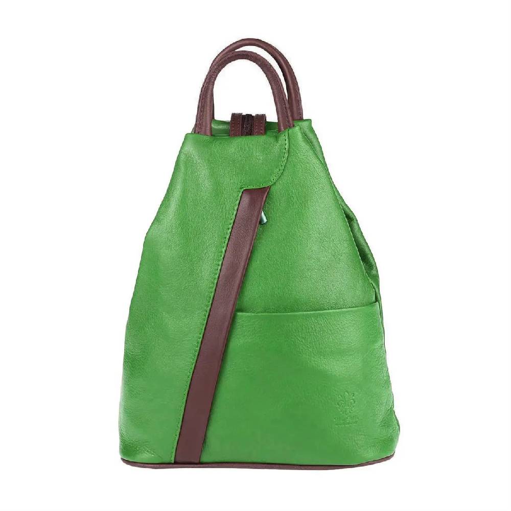 Made in Italy Damen echt Leder Rucksack Backpack Lederrucksack Verkauf