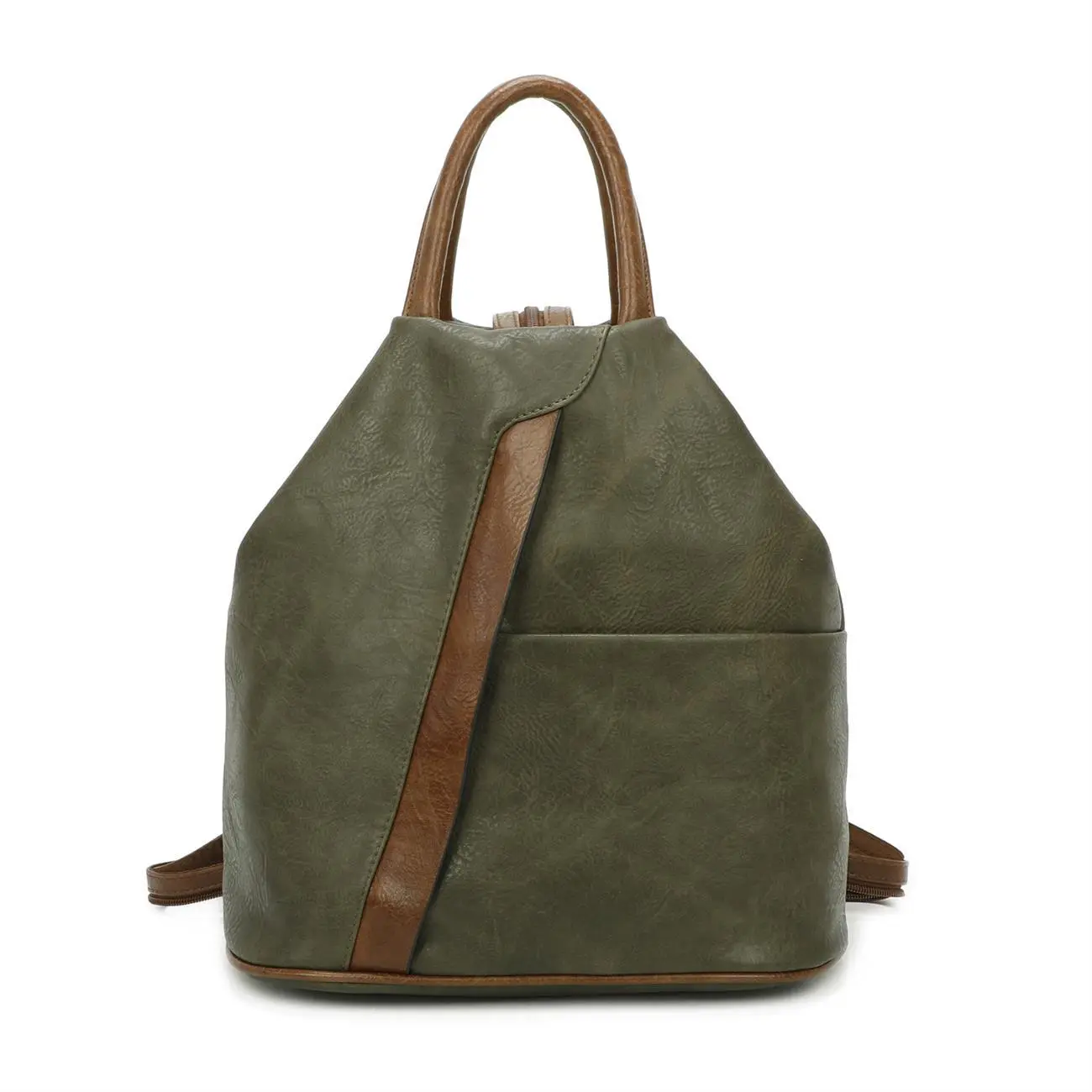 OBC Damen Rucksack Tasche Schultertasche Leder Optik Daypack Backpack Handtasche Tagesrucksack Cityrucksack im Angebot