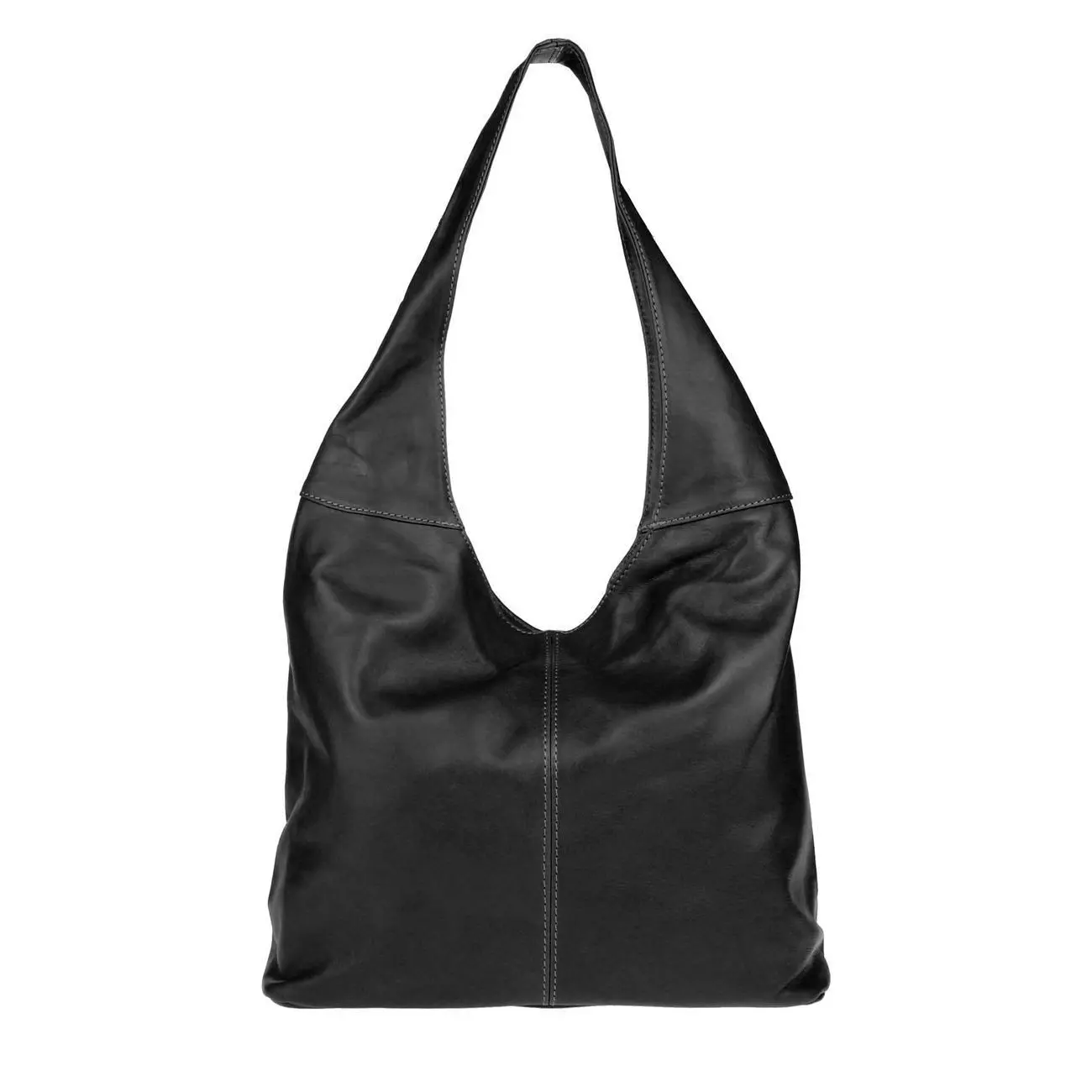 OBC Made in Italy Damen Leder Tasche Shopper Schultertasche Umhängetasche Handtasche Beuteltasche Hobo Bag Ledertasche Nappaleder Blitzverkäufe
