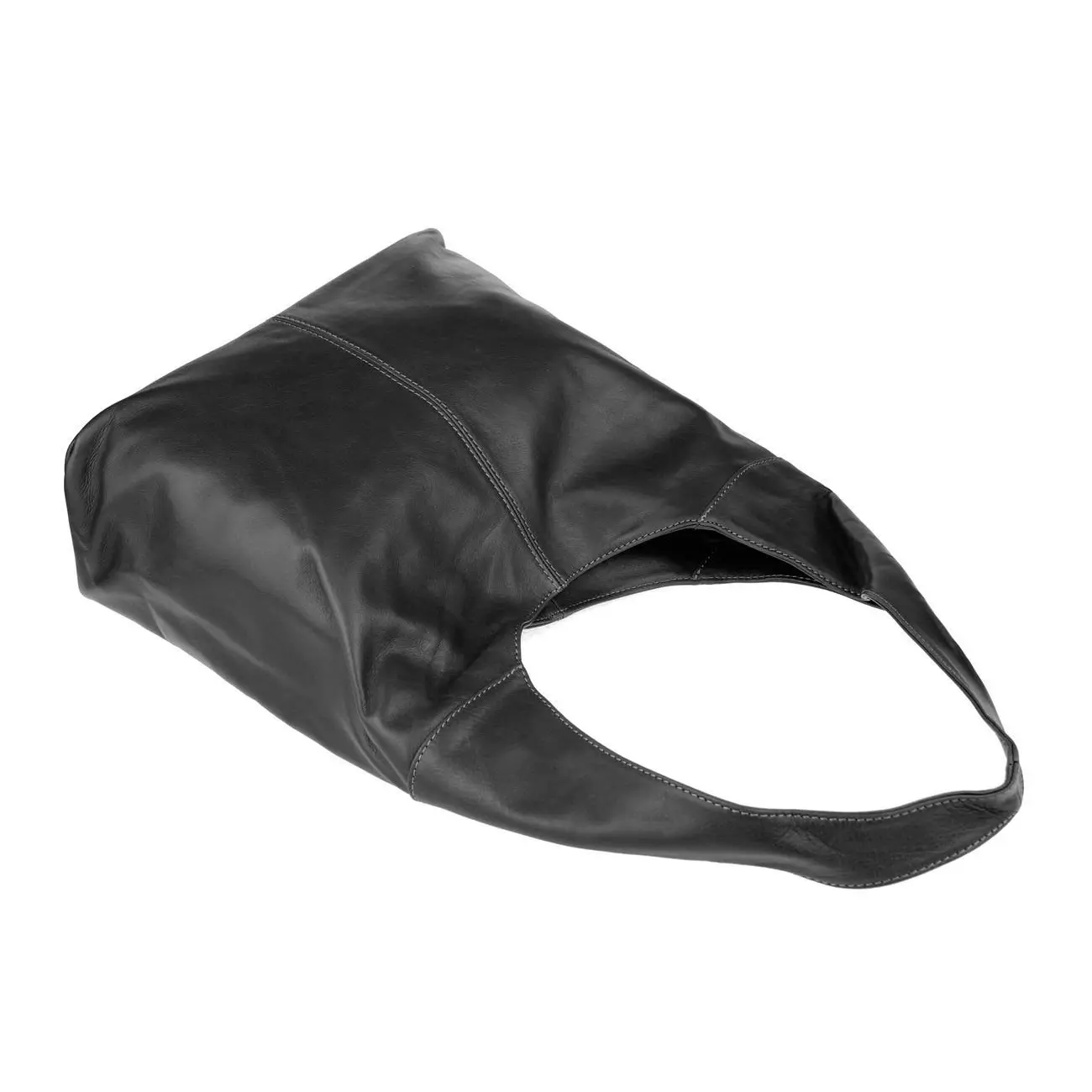 OBC Made in Italy Damen Leder Tasche Shopper Schultertasche Umhängetasche Handtasche Beuteltasche Hobo Bag Ledertasche Nappaleder Blitzverkäufe