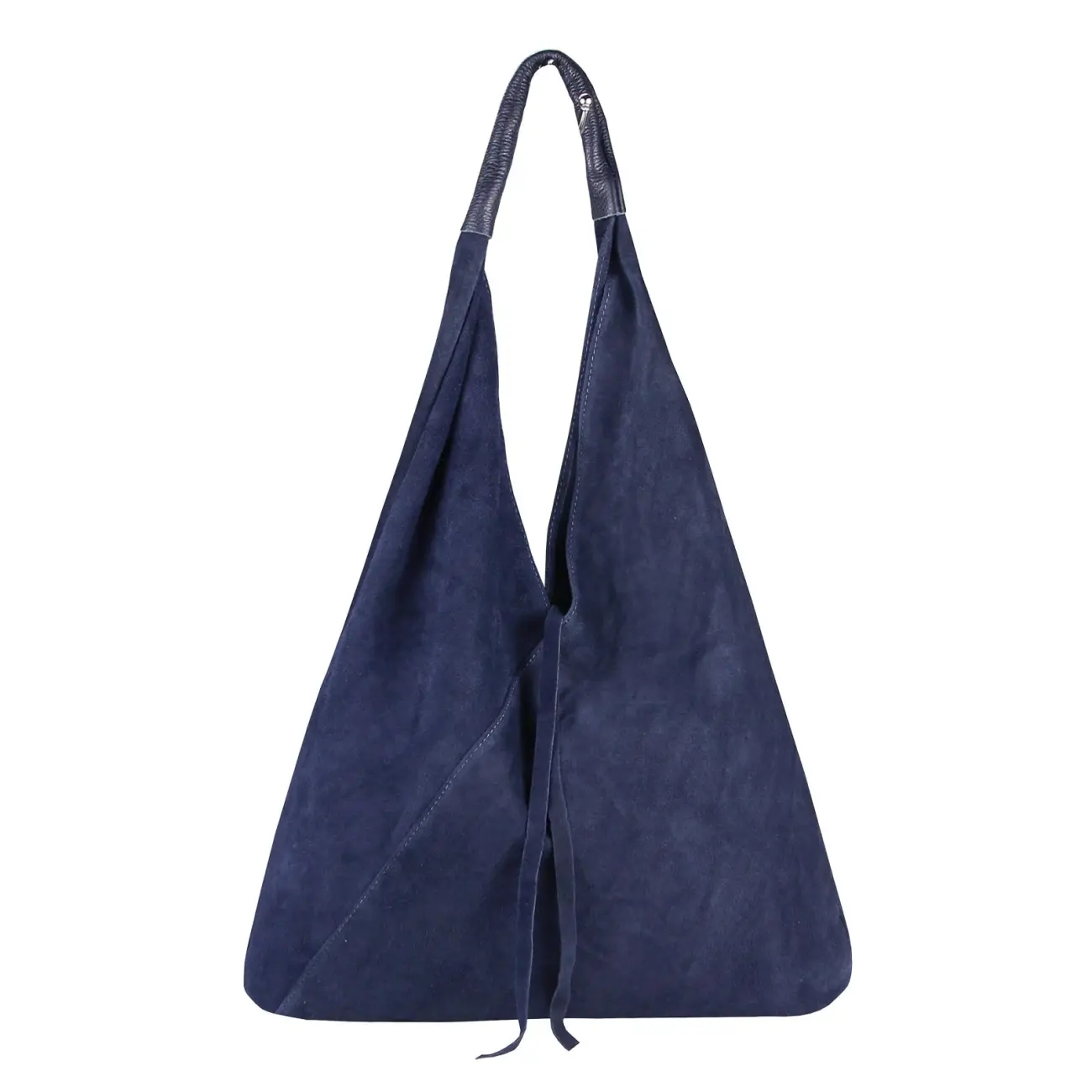 OBC Made in Italy Damen XXL Leder Tasche Handtasche Wildleder Shopper Schultertasche im Angebot