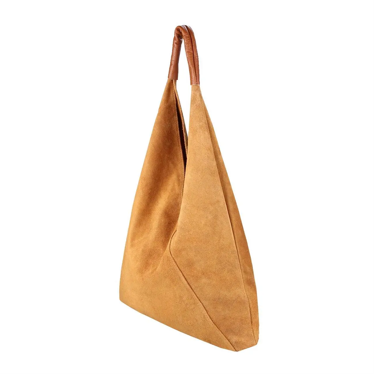 OBC Made in Italy Damen XXL Leder Tasche Handtasche Wildleder Shopper Schultertasche im Angebot