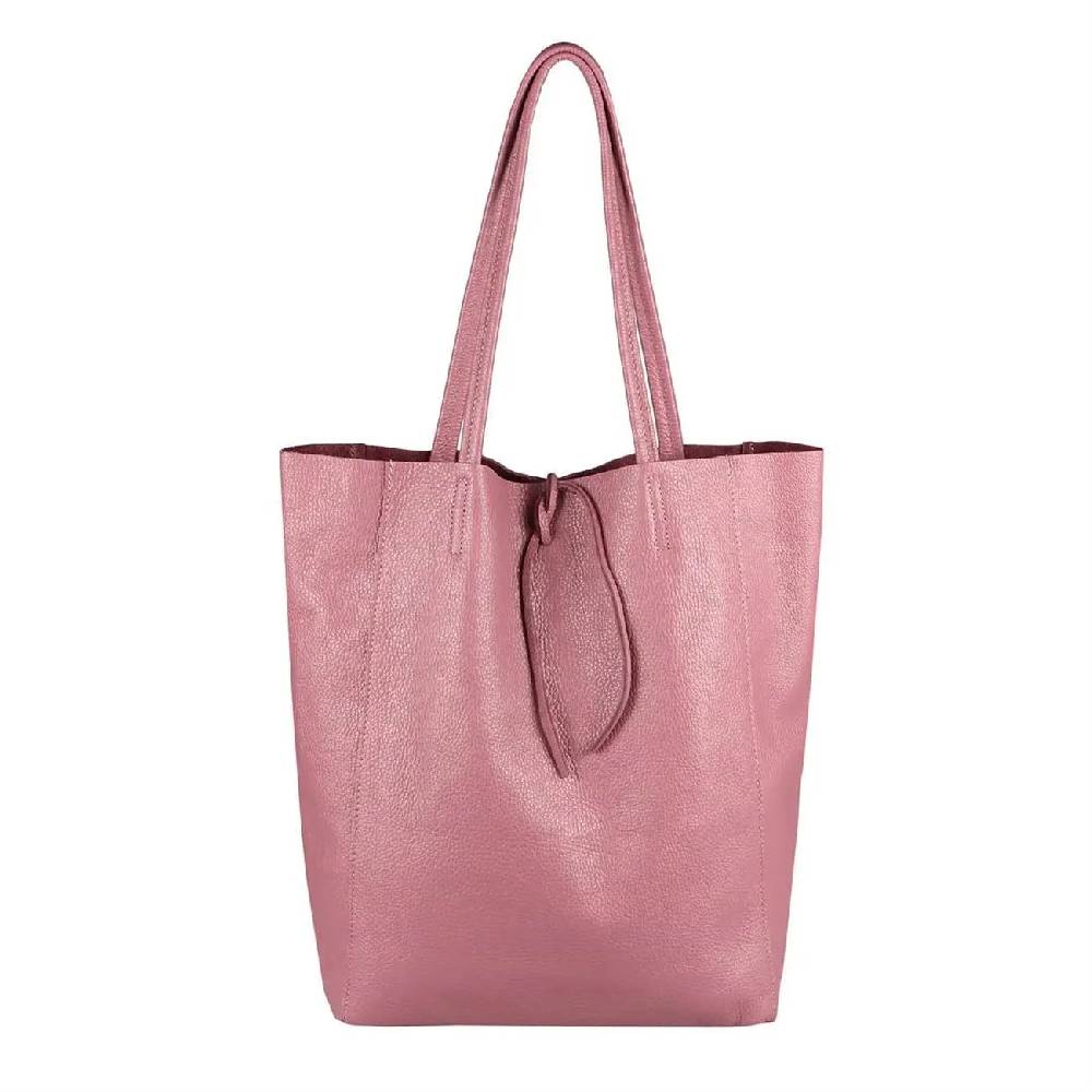 OBC Made in Italy DAMEN LEDER TASCHE DIN-A4 Shopper Schultertasche Henkeltasche Tote Bag Fabrikverkauf