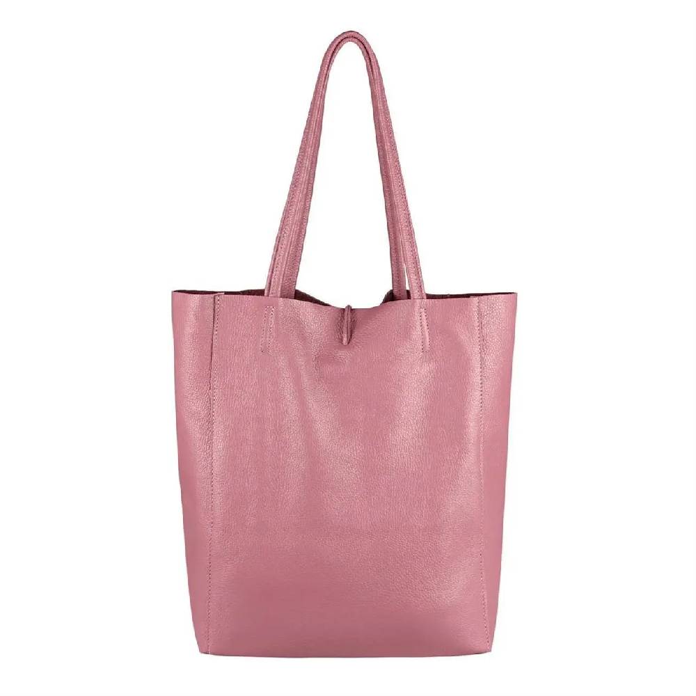 OBC Made in Italy DAMEN LEDER TASCHE DIN-A4 Shopper Schultertasche Henkeltasche Tote Bag Fabrikverkauf