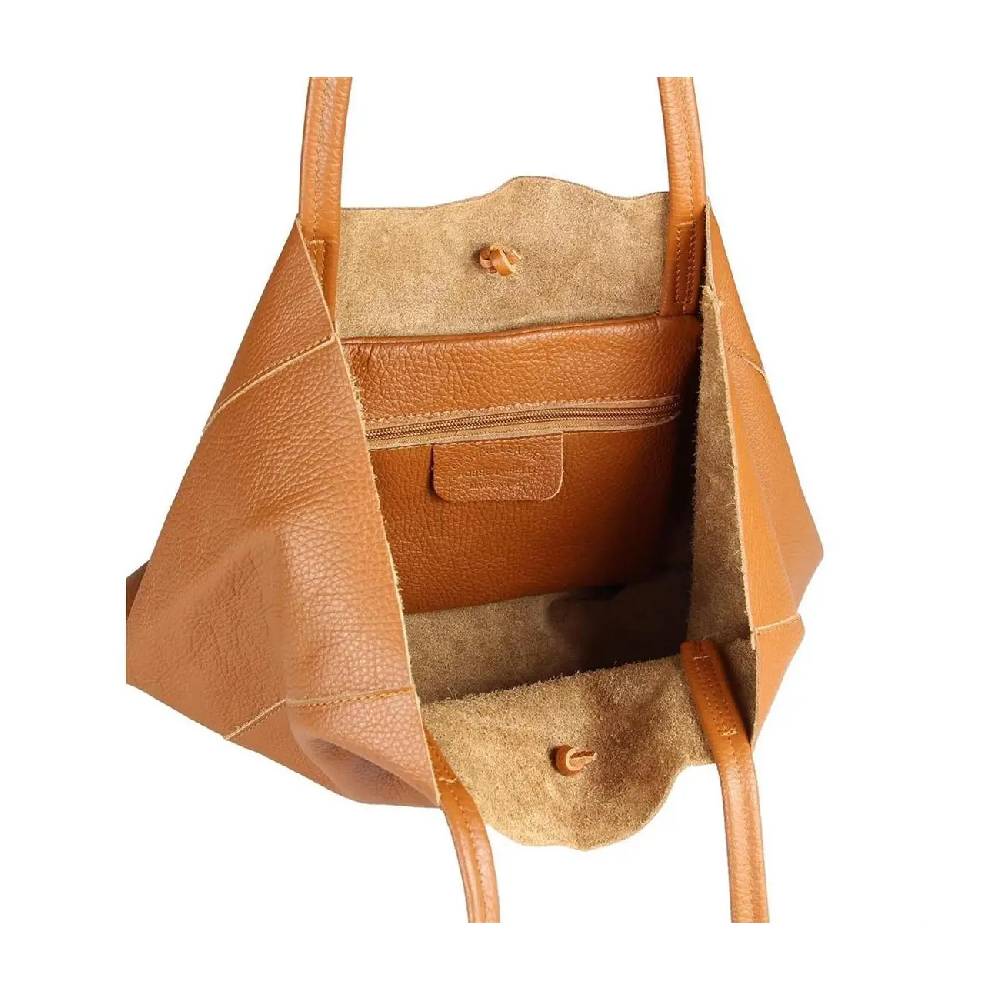 OBC Made in Italy DAMEN LEDER TASCHE DIN-A4 Shopper Schultertasche Henkeltasche Tote Bag Fabrikverkauf