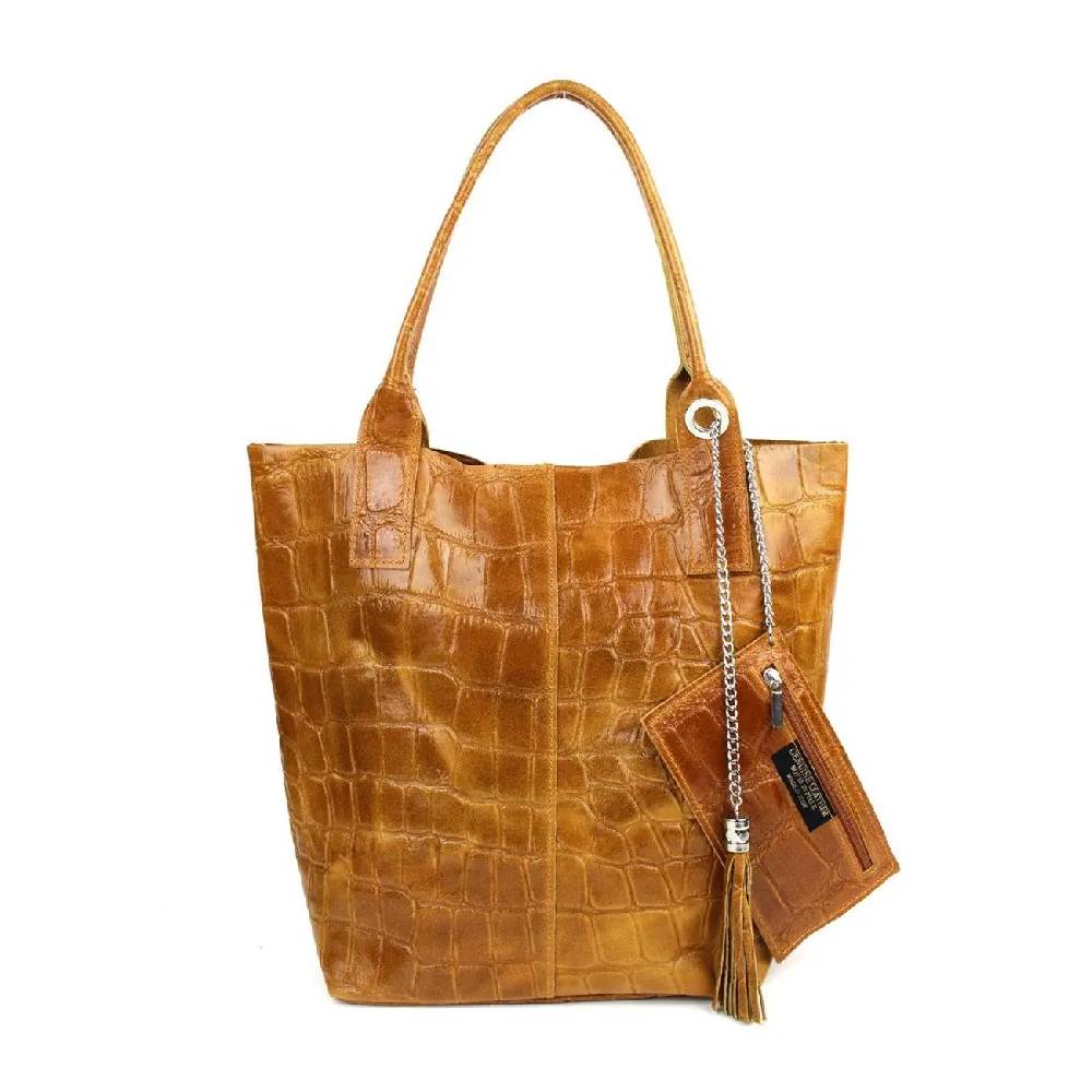 MADE IN ITALY DAMEN XXL LEDER TASCHE Wildleder Shopper Schultertasche + Schmucktasche Meist gekauft
