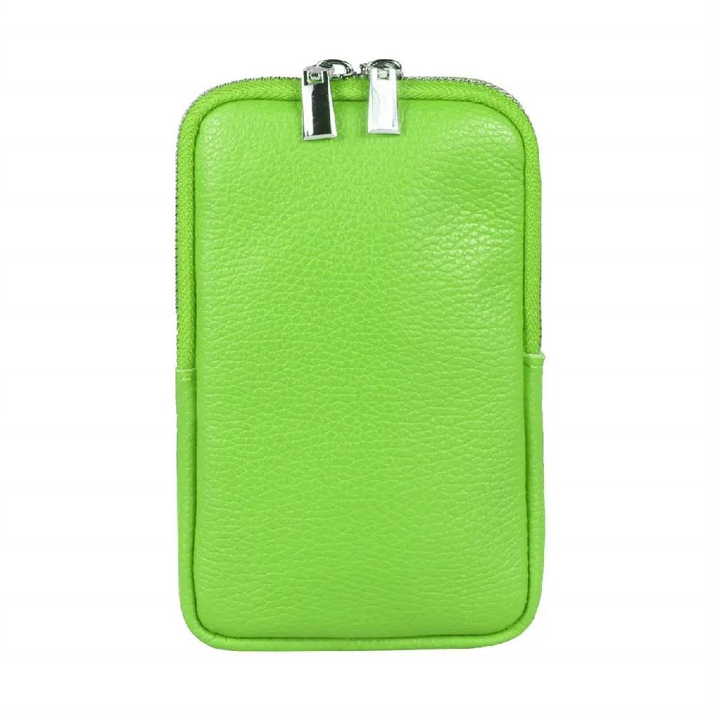 OBC Made in Italy Damen Leder Smartphone Tasche Umhängetasche Schultertasche Handytasche Minibag Geldtasche Ledertasche Crossbody Abendtasche Blitzverkäufe
