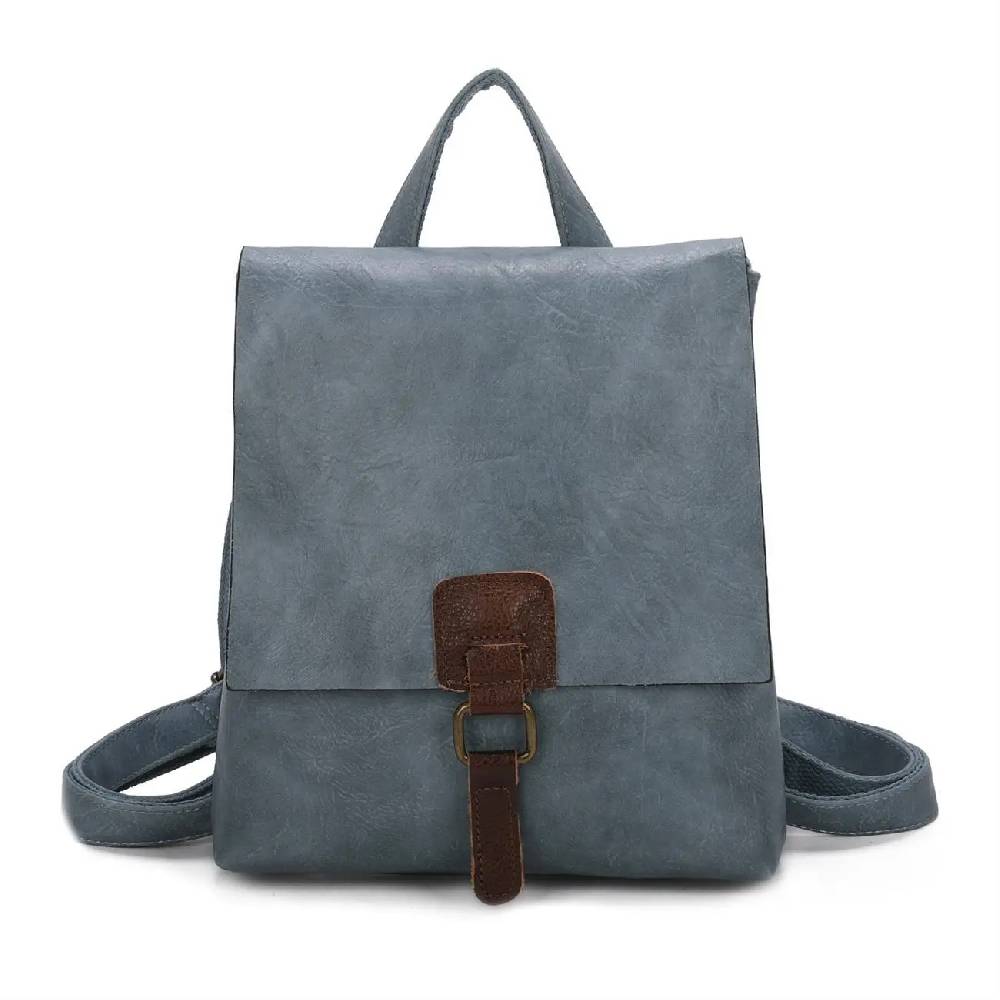 OBC Damen Rucksack Tasche Crossbody Handtasche Messenger Schultertasche Umhängetasche Shopper Vintage Kuriertasche Überschlagtasche Leder Optik Fabrikverkauf