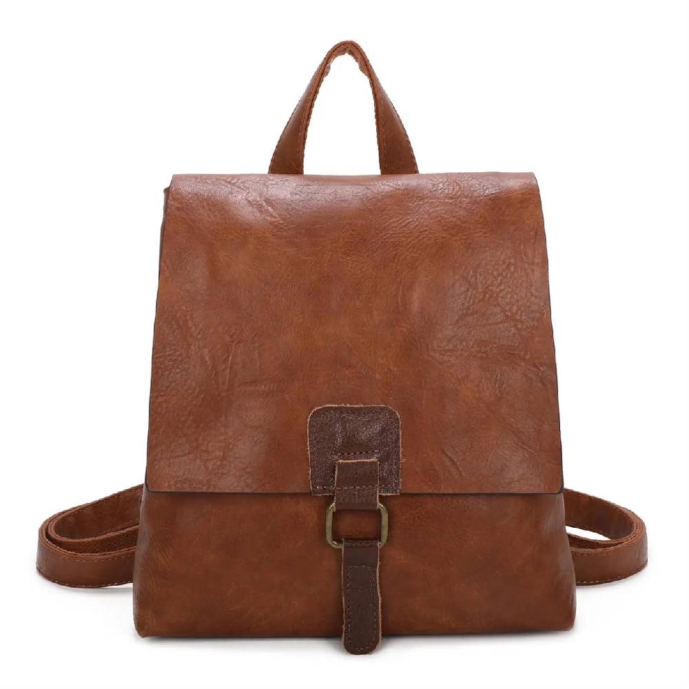 OBC Damen Rucksack Tasche Crossbody Handtasche Messenger Schultertasche Umhängetasche Shopper Vintage Kuriertasche Überschlagtasche Leder Optik Fabrikverkauf