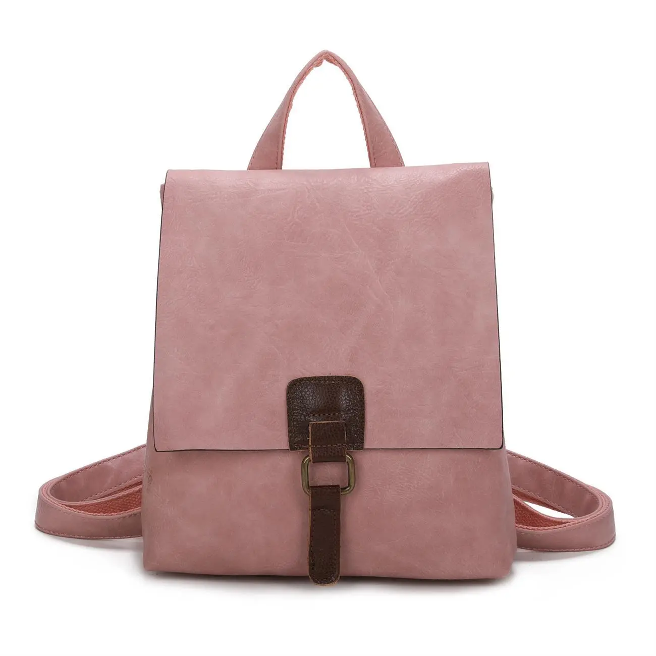 OBC Damen Rucksack Tasche Crossbody Handtasche Messenger Schultertasche Umhängetasche Shopper Vintage Kuriertasche Überschlagtasche Leder Optik Fabrikverkauf