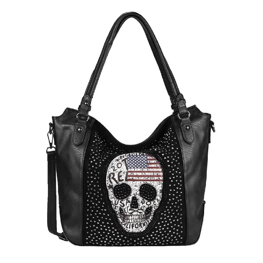 OBC Damen Totenkopf Skull Tasche Schultertasche Rucksack Umhängetasche Handtasche Online