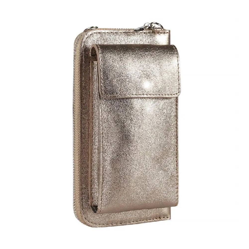 OBC Made in Italy Damen Leder Handytasche Tasche Umhängetasche Geldbörse Schultertasche Brieftasche Smartphone Geldtasche Ledertasche Crossbody Abendtasche Handy bis 6,5 Zoll im Angebot