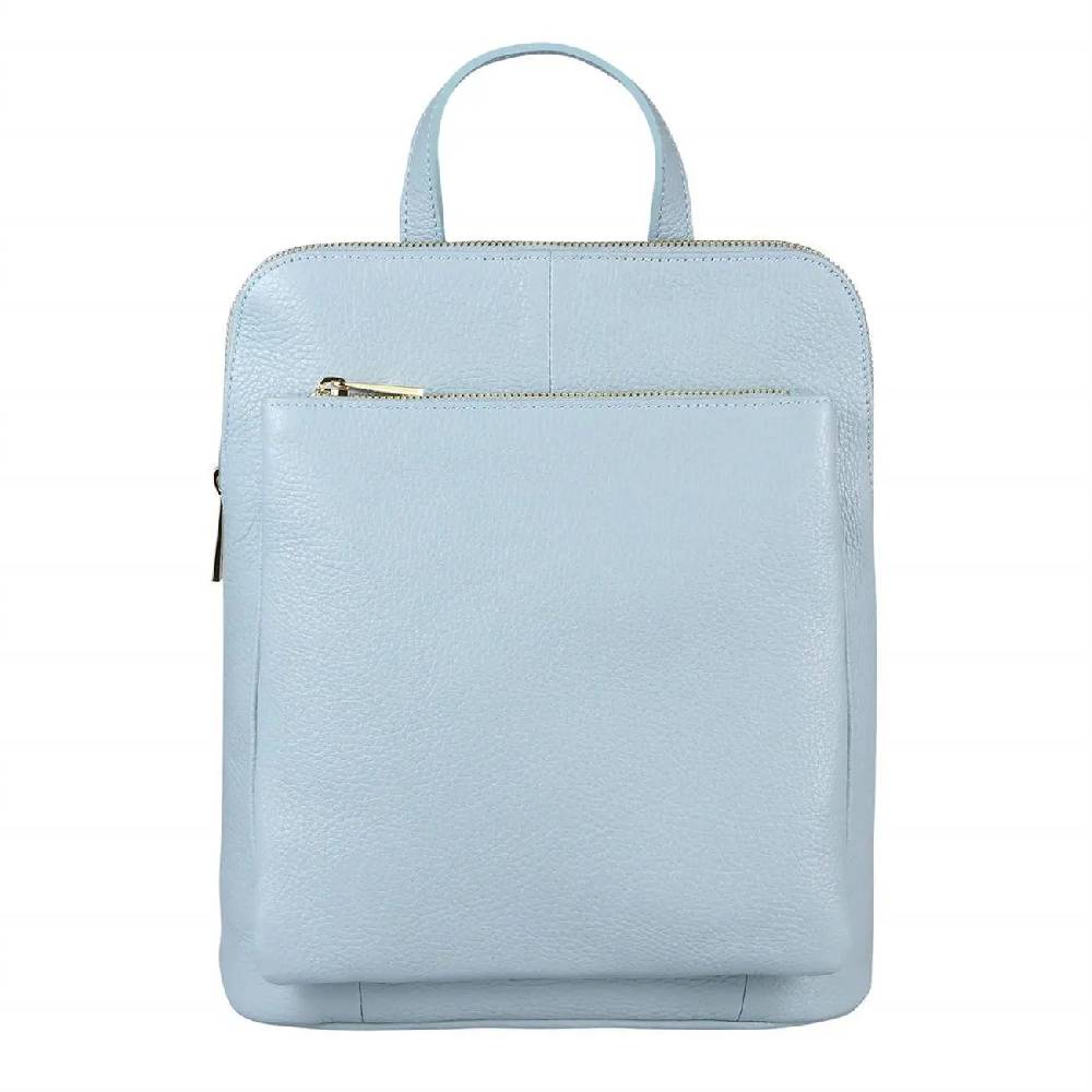 OBC Made in Italy Damen echt Leder Rucksack Daypack Lederrucksack Tasche Schultertasche Ledertasche Handgepäck Nappaleder Blitzverkäufe