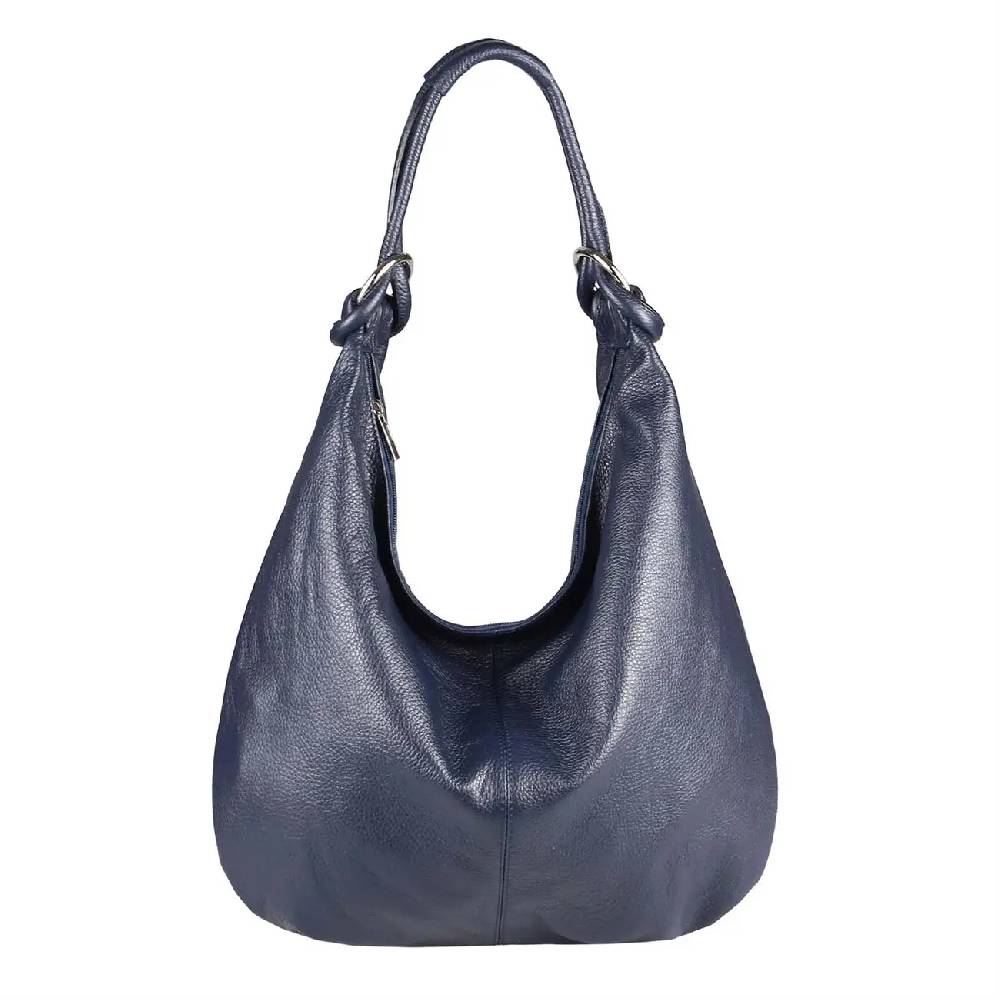 ITALY DAMEN Echt LEDER HAND-TASCHE Schultertasche Shopper Umhängetasche Beuteltasche Metallic Bag Online