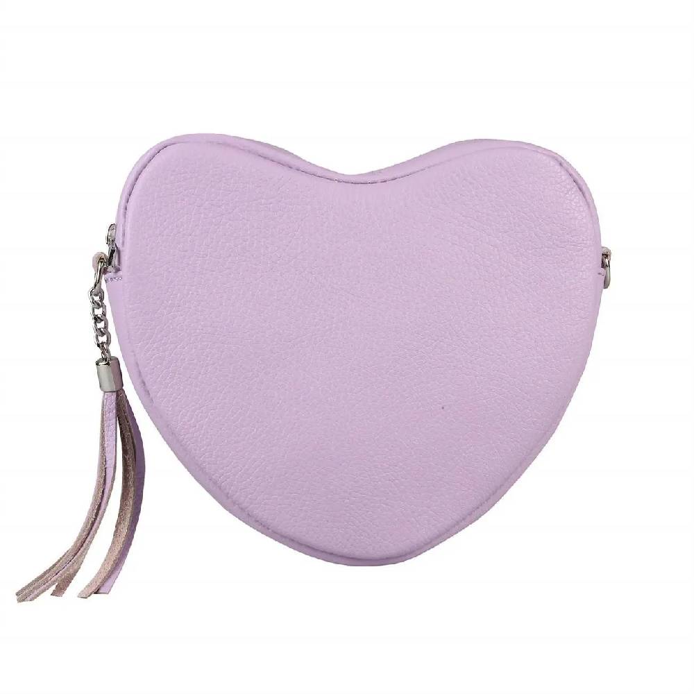 OBC Made in Italy Damen Leder Tasche Crossbody Herztasche Schultertasche Crossover Umhängetasche Clutch Ledertasche Damentasche Günstiger Verkauf