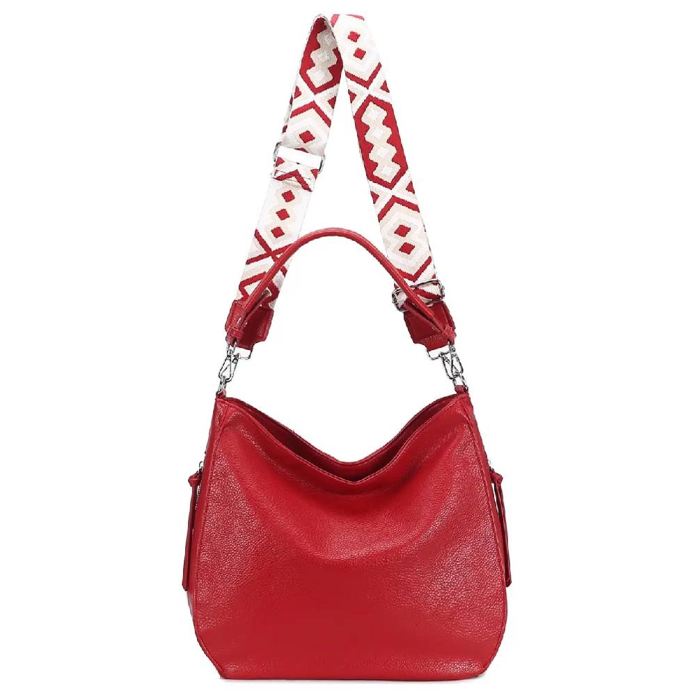 OBC Damen Tasche XXL Shopper Hobo Bag Schultertasche Crossbody Umhängetasche Beuteltasche Handtasche Crossover Leder Optik Günstiger Verkauf