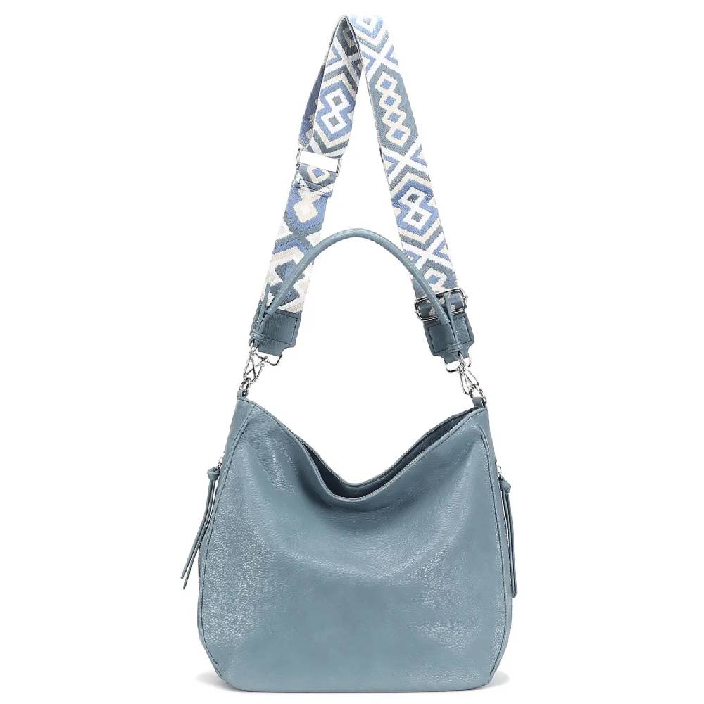 OBC Damen Tasche XXL Shopper Hobo Bag Schultertasche Crossbody Umhängetasche Beuteltasche Handtasche Crossover Leder Optik Günstiger Verkauf