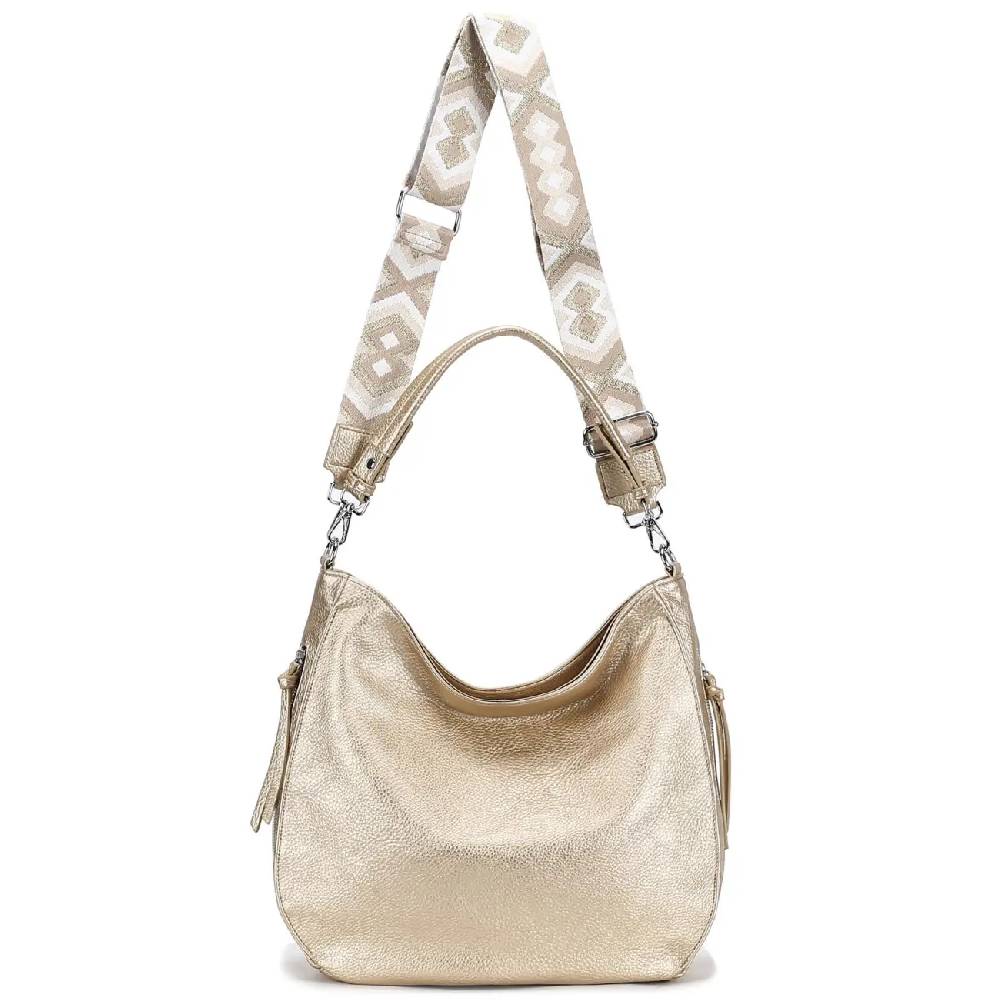 OBC Damen Tasche XXL Shopper Hobo Bag Schultertasche Crossbody Umhängetasche Beuteltasche Handtasche Crossover Leder Optik Günstiger Verkauf