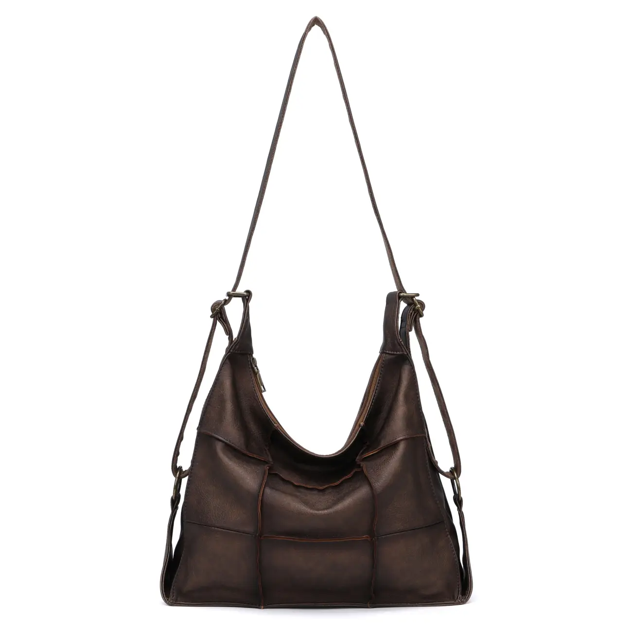 OBC Damen XXL Tasche Shopper Vintage Tote Bag Handtasche Umhängetasche Schultertasche Beuteltasche Leder Optik Reise Hobo Bag Crossbody Fabrikverkauf