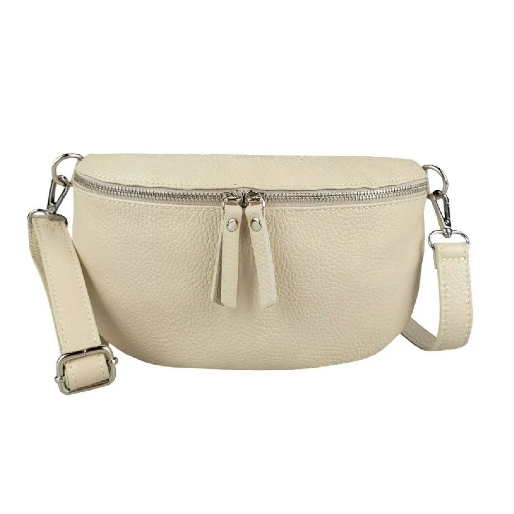 OBC Made in Italy Damen Leder Tasche Handytasche Gürteltasche Crossbody Hüfttasche Bauchtasche Umhängetasche Cross-Over Bodybag Schultertasche Kosmetiktasche Outlet