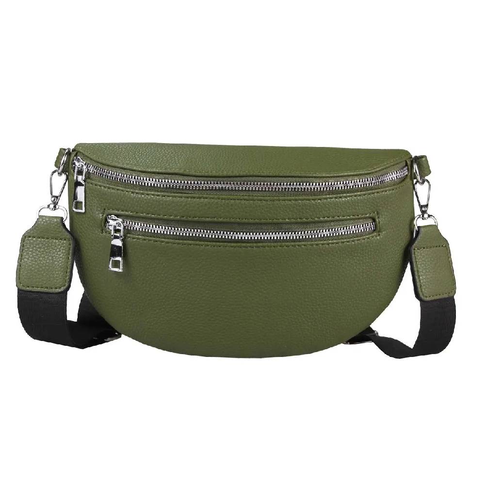 OBC Damen Tasche Gürteltasche Crossbody Leder Optik Hüfttasche Bauchtasche Umhängetasche Cross-Over Bodybag Schultertasche Handytasche Leder Optik Verkauf