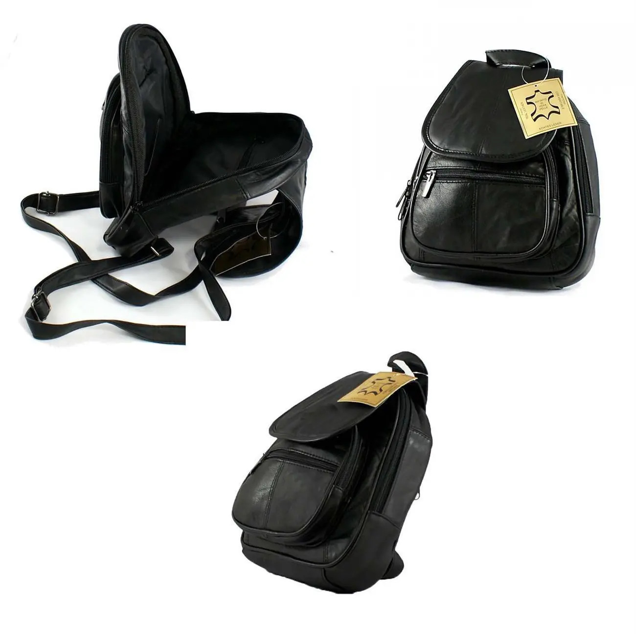 OBC kleiner DAMEN RUCKSACK Cityrucksack echtes Leder Mini Tasche Schultertasche Lederrucksack Damentasche Stadtrucksack Ledertasche CrossBag BodyBag CrossOver Lamm Nappaleder Angebote