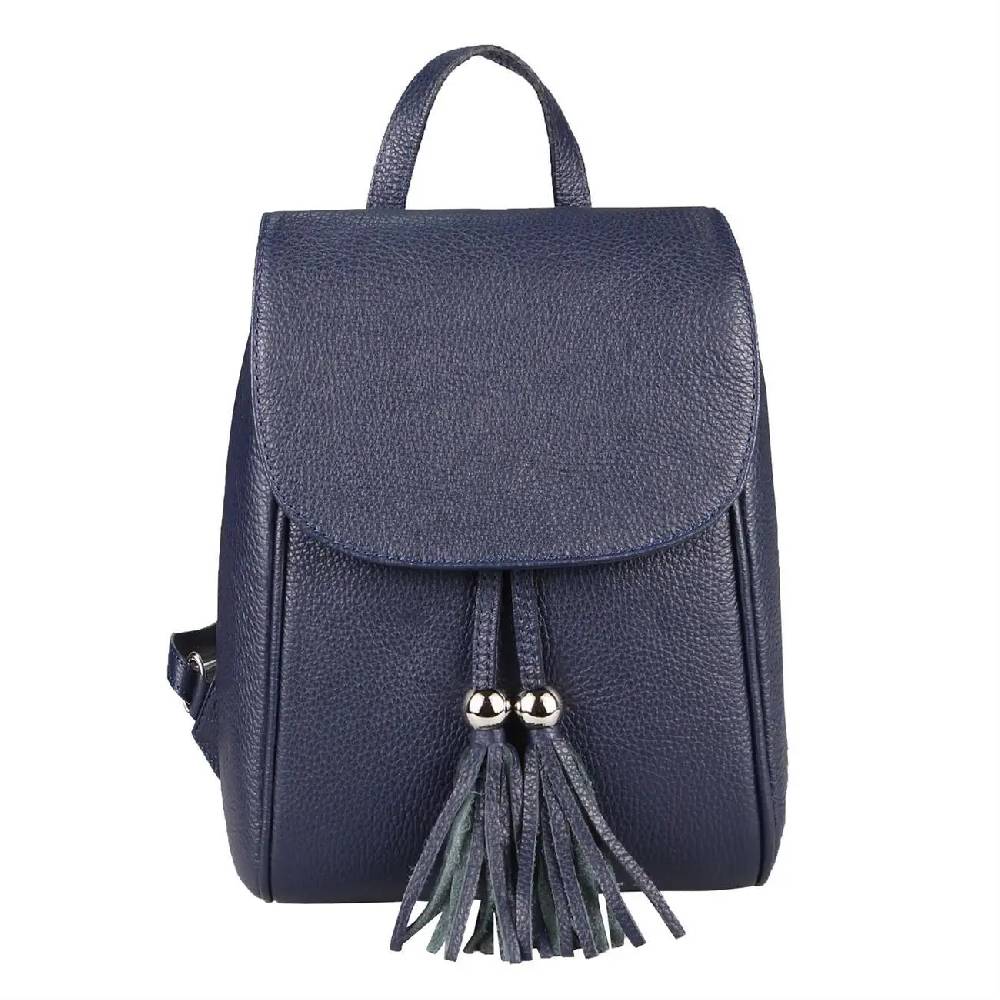 OBC Made in Italy Damen Echt Leder Rucksack Cityrucksack Backpack Daypack Schultertasche Lederrucksack Handtasche Stadtrucksack Hotsell
