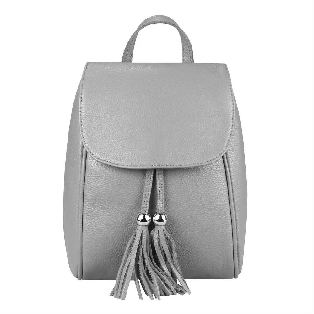 OBC Made in Italy Damen Echt Leder Rucksack Cityrucksack Backpack Daypack Schultertasche Lederrucksack Handtasche Stadtrucksack Hotsell