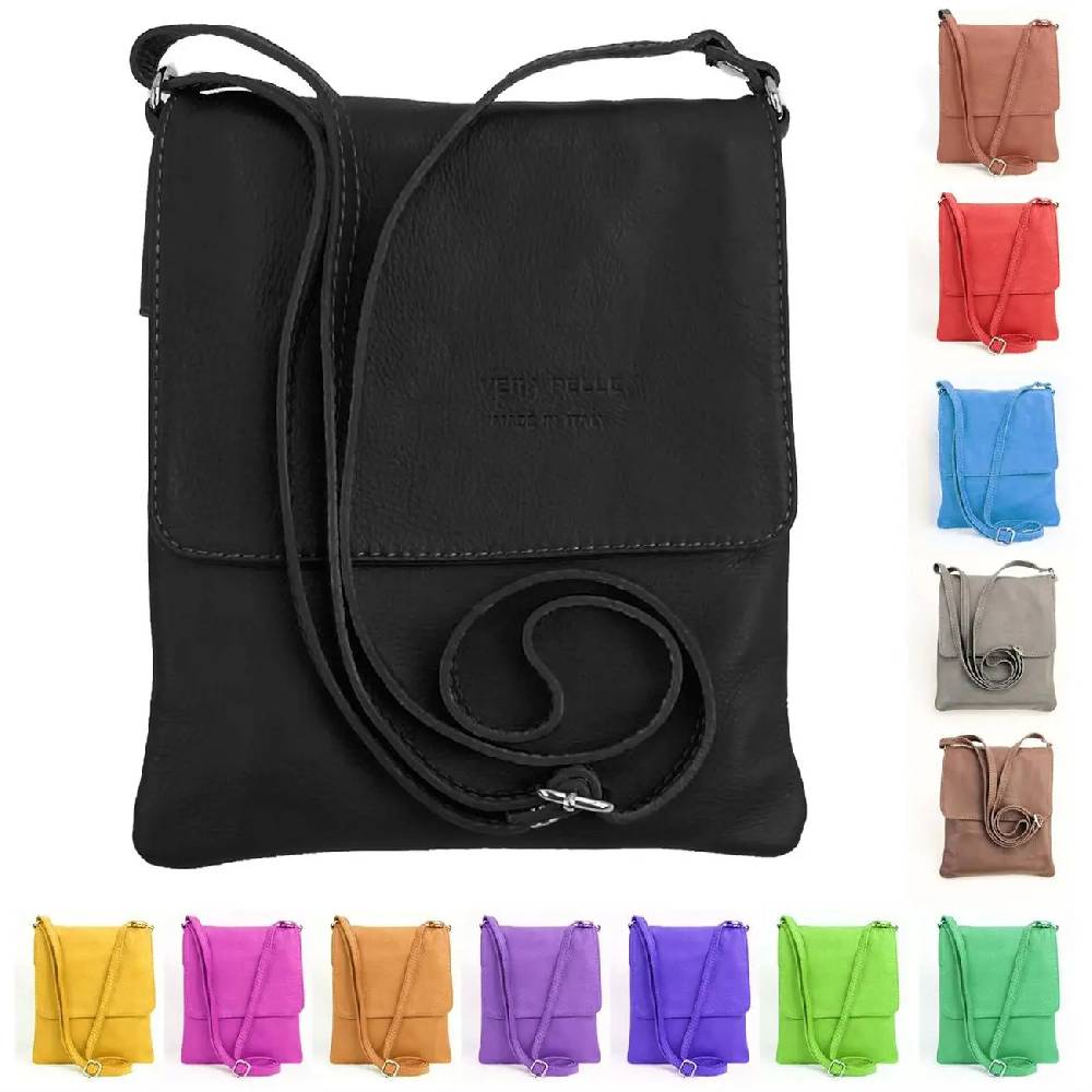 ital kleine Damen Leder Tasche Schultertasche CrossOver Umhängetasche Meist gekauft