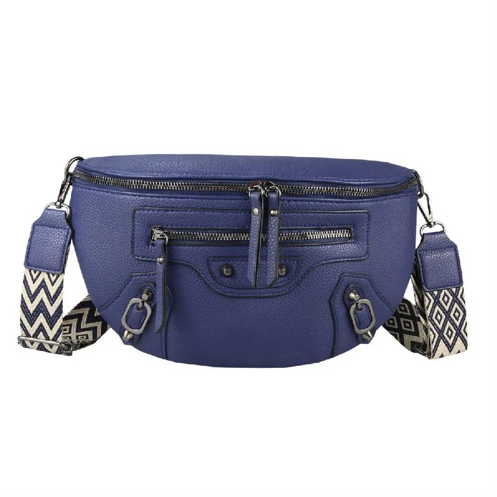 Damen Tasche Gürteltasche Umhängetasche Bodybag Brusttasche Muster Gürtel Bauchtasche Crossbody Hüfttasche Crossover Schultertasche Handytasche Leder Optik Günstiger Verkauf
