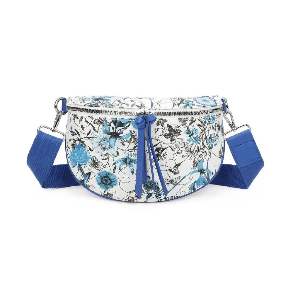 OBC Damen Blumen Tasche Schultertasche Gürteltasche Crossbody Hüfttasche Bauchtasche Umhängetasche Cross-Over Bodybag Handytasche Reisetasche Kosmetiktasche Kunst-Leder Meist gekauft