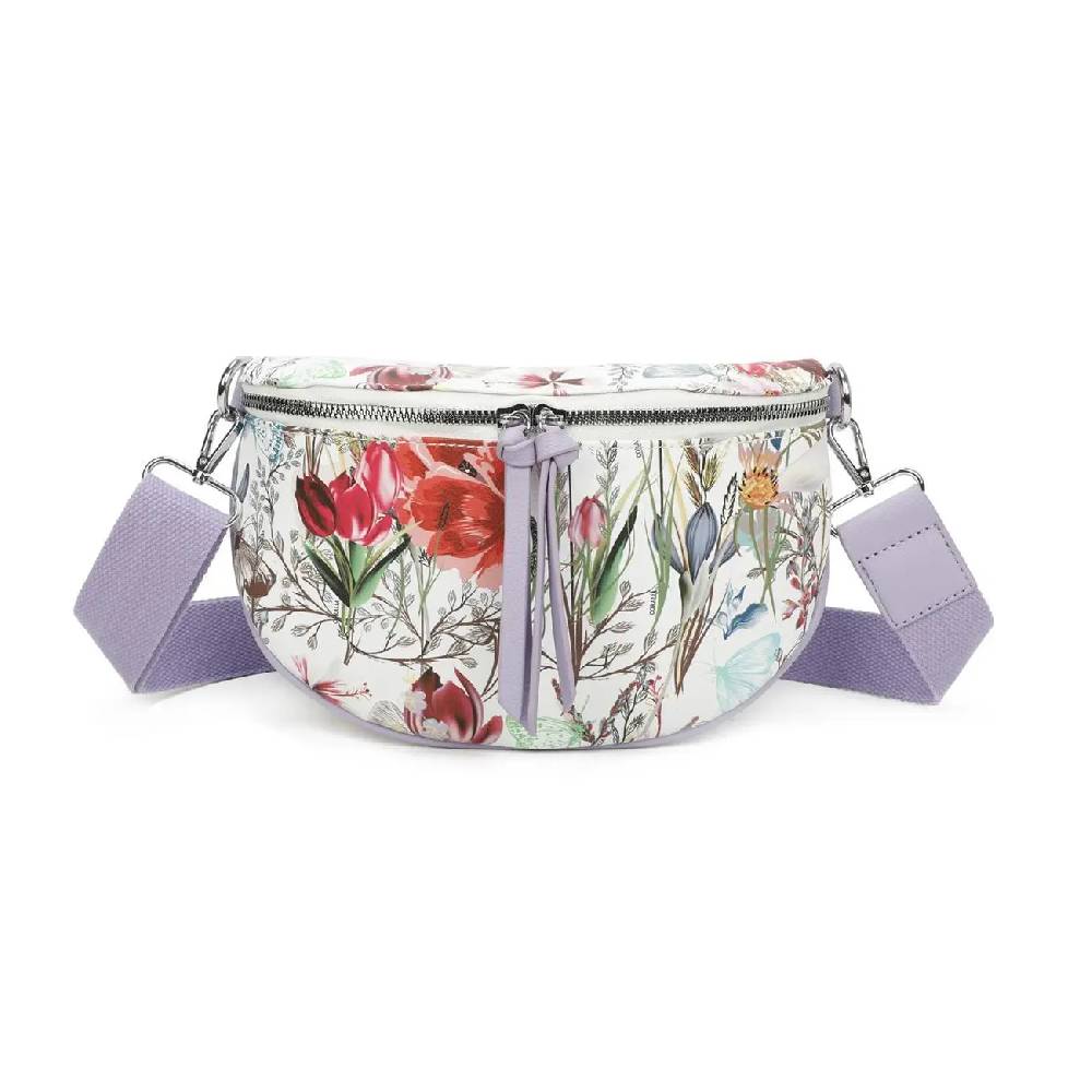 OBC Damen Blumen Tasche Schultertasche Gürteltasche Crossbody Hüfttasche Bauchtasche Umhängetasche Cross-Over Bodybag Handytasche Reisetasche Kosmetiktasche Kunst-Leder Meist gekauft