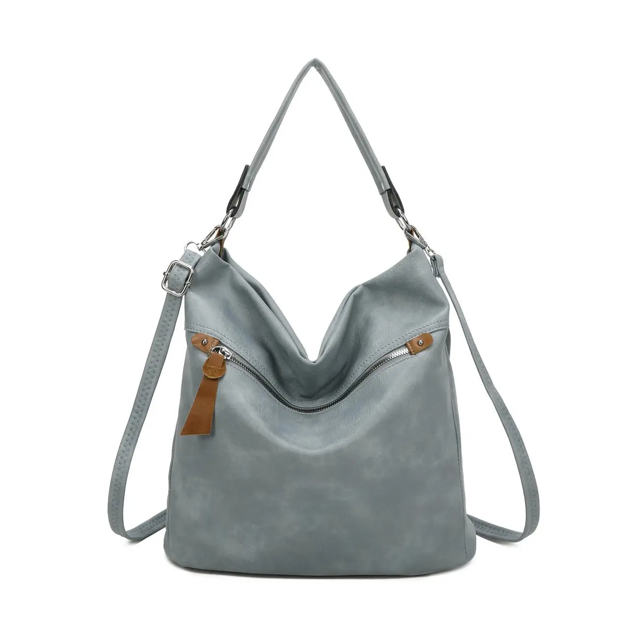 OBC DAMEN TASCHE SHOPPER Hobo-Bag Schultertasche Umhängetasche Handtasche CrossOver Damentasche Beuteltasche Henkeltasche Reise Leder Optik Auslauf