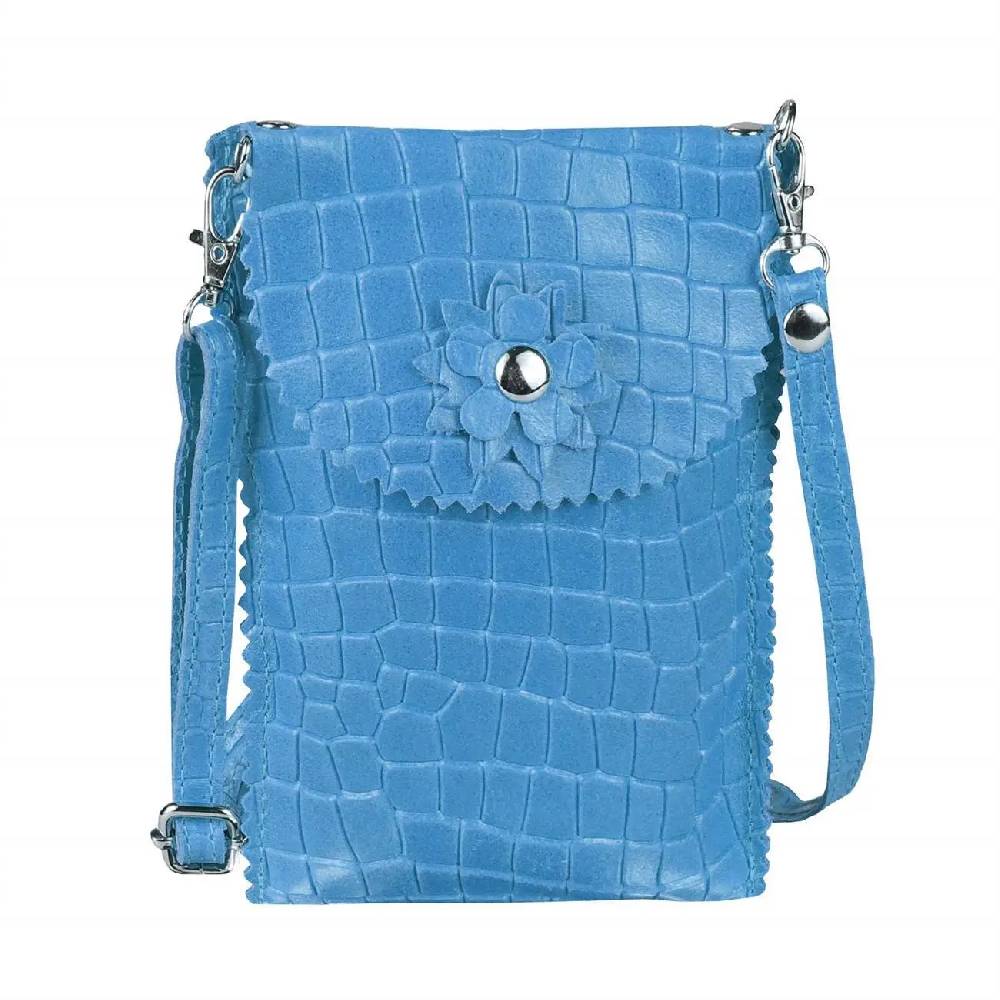 OBC Damen Leder Smartphone Tasche Umhängetasche Schultertasche Handytasche Minibag Kroko Optik Geldtasche Ledertasche Crossbody Abendtasche Hotsell