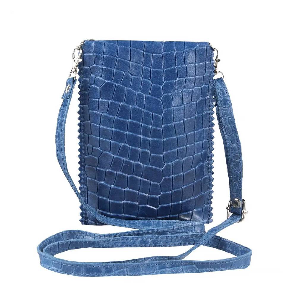 OBC Damen Leder Smartphone Tasche Umhängetasche Schultertasche Handytasche Minibag Kroko Optik Geldtasche Ledertasche Crossbody Abendtasche Hotsell