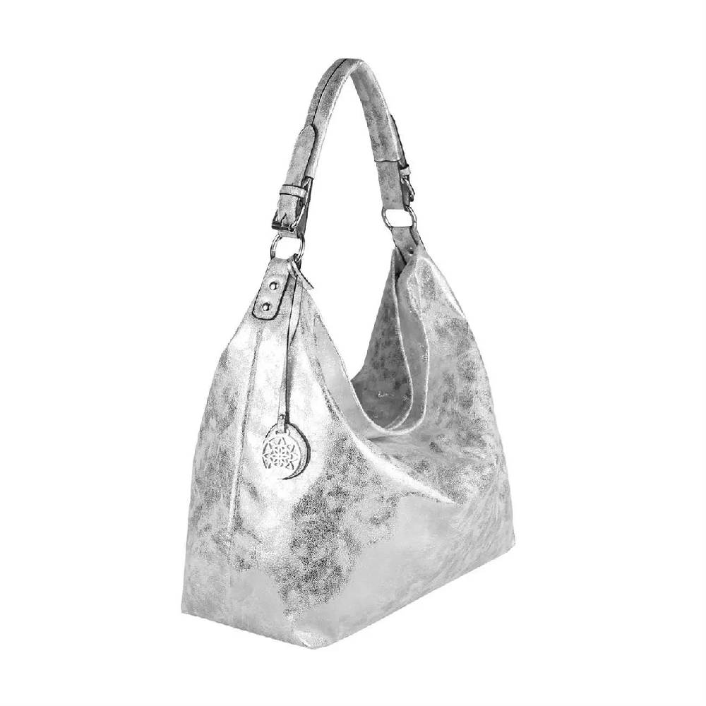OBC DAMEN METALLIC TASCHE SHOPPER Hobo-Bag Henkeltasche Handtasche Schultertasche CROSS-OVER Umhängetasche Beuteltasche Blitzverkäufe