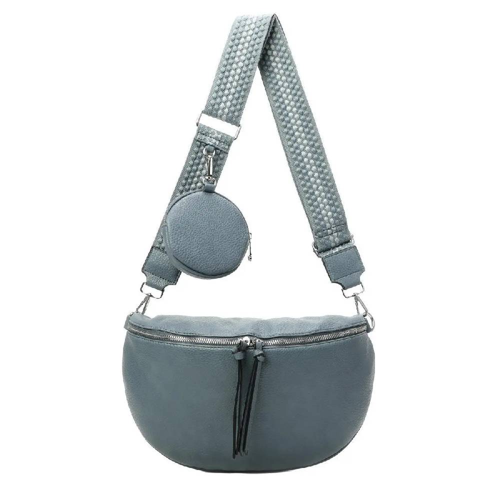 OBC XL Damen Tasche Crossbody Gürteltasche Messenger-Tasche Hüfttasche Bauchtasche Umhängetasche Cross-Over Bodybag Schultertasche Handytasche Leder Optik Auslauf