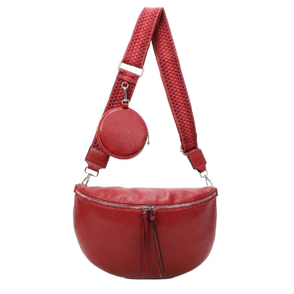 OBC XL Damen Tasche Crossbody Gürteltasche Messenger-Tasche Hüfttasche Bauchtasche Umhängetasche Cross-Over Bodybag Schultertasche Handytasche Leder Optik Auslauf