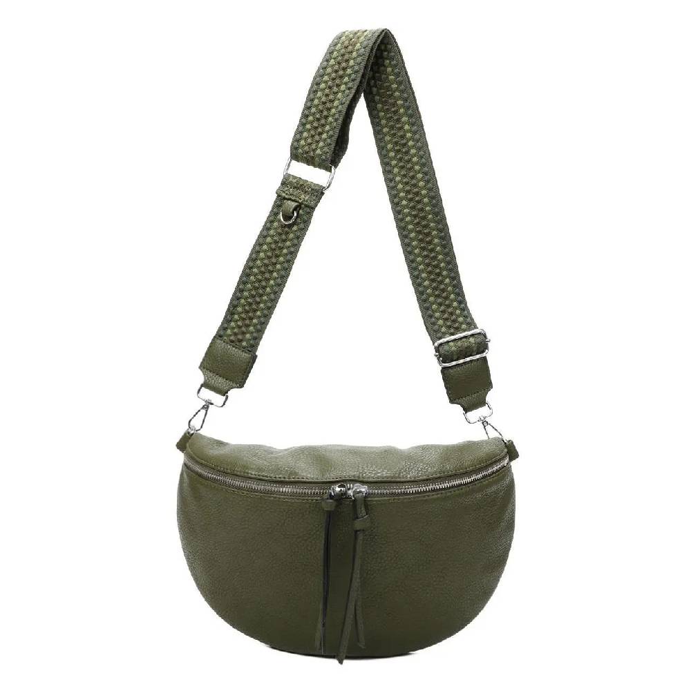 OBC XL Damen Tasche Crossbody Gürteltasche Messenger-Tasche Hüfttasche Bauchtasche Umhängetasche Cross-Over Bodybag Schultertasche Handytasche Leder Optik Auslauf
