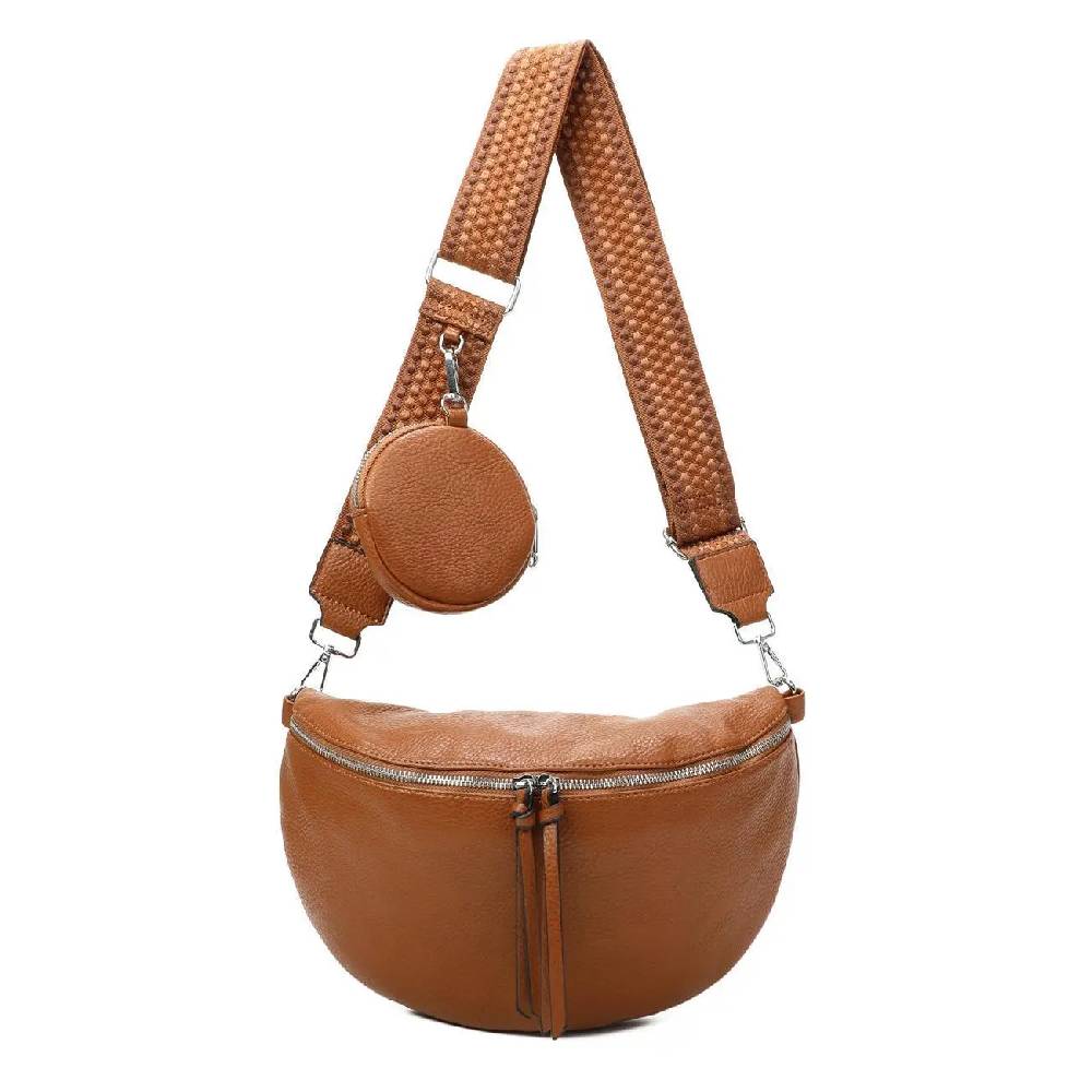 OBC XL Damen Tasche Crossbody Gürteltasche Messenger-Tasche Hüfttasche Bauchtasche Umhängetasche Cross-Over Bodybag Schultertasche Handytasche Leder Optik Auslauf