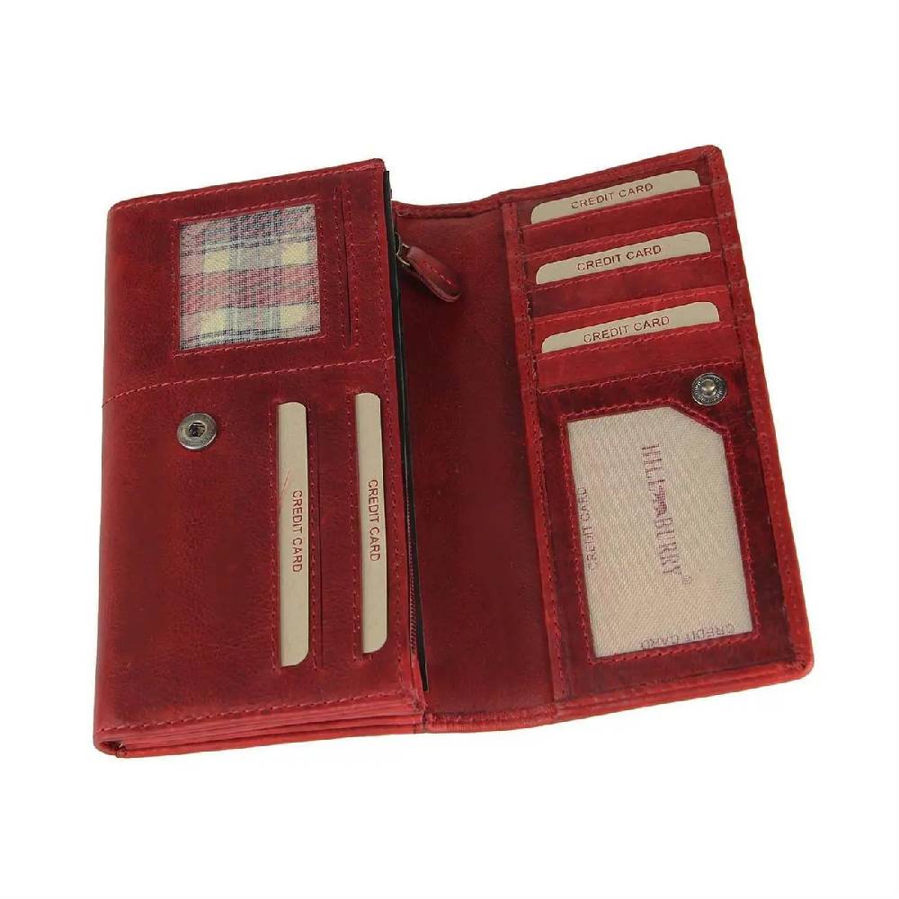 Hill Burry Geldbörse Portemonnaie Kreditkartenetui hochwertiges Leder in Vintage Used Look 18x11x3 cm (BxHxT) im Angebot