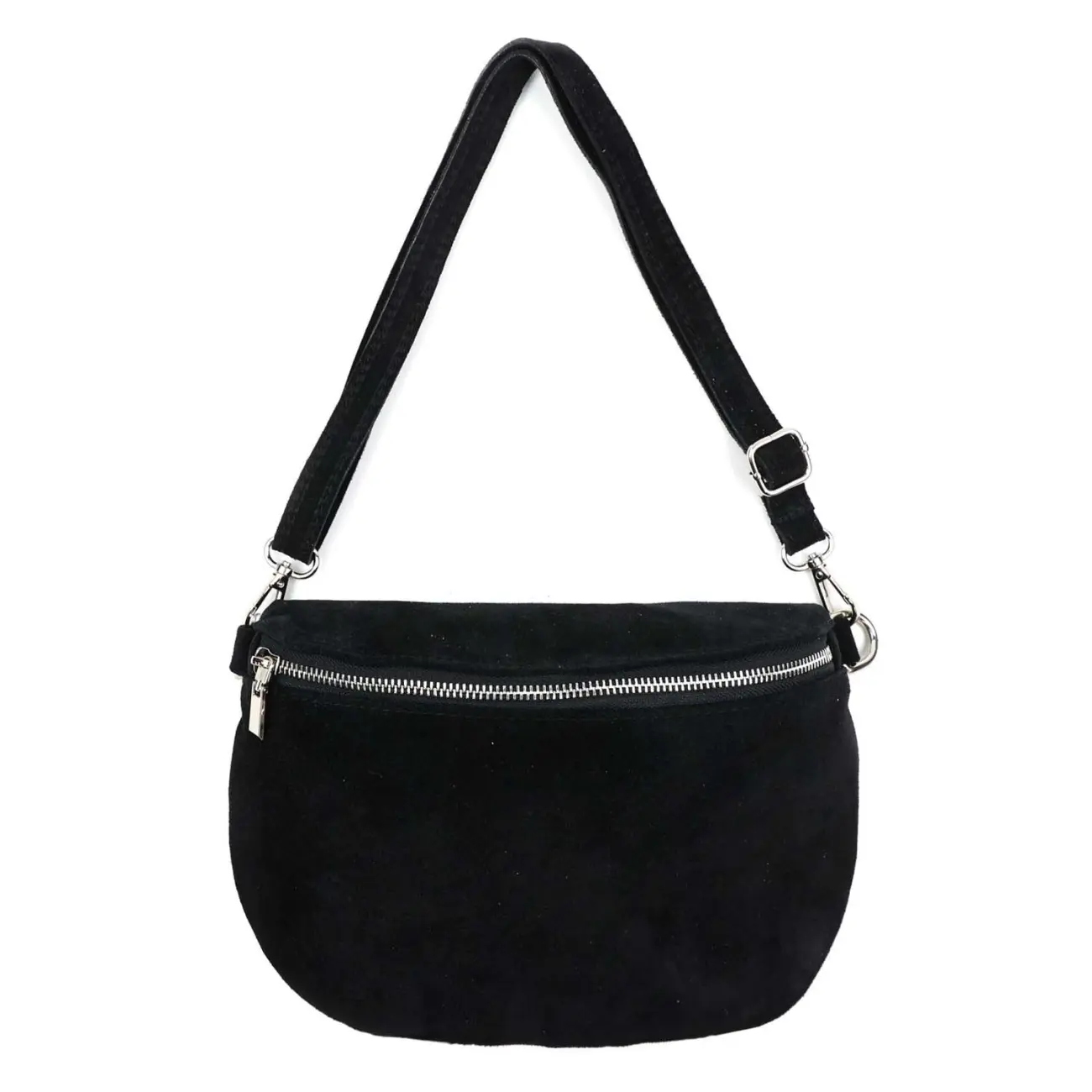 Made in Italy Damen Leder Tasche Brusttasche Gürteltasche Crossbody Hüfttasche Bauchtasche Umhängetasche Wildleder Crossover Schultertasche Handytasche Bodybag Günstiger Verkauf