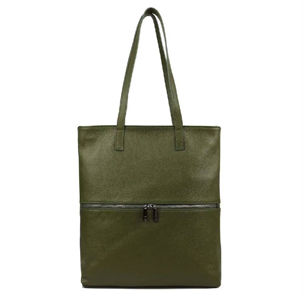 OBC Made in Italy DAMEN LEDER TASCHE SHOPPER Schultertasche Tote Bag Umhängetasche Handtasche DIN-A4 Blitzverkäufe