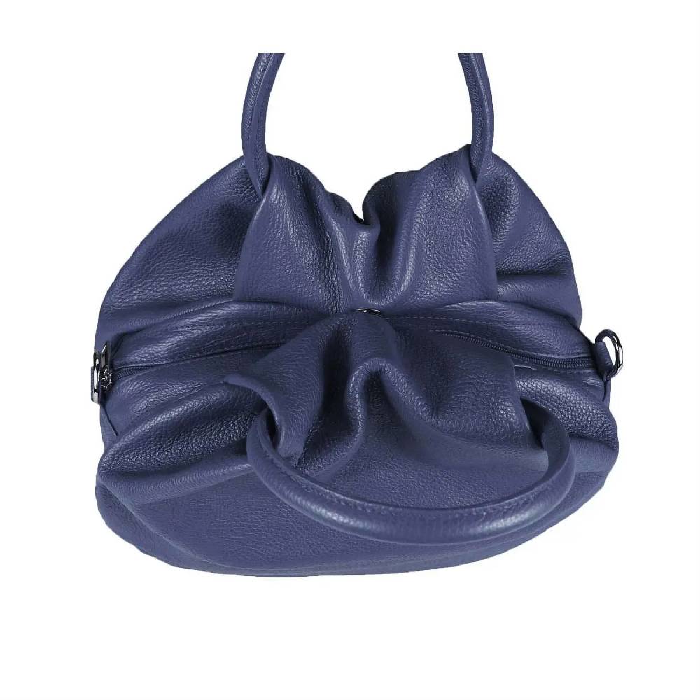OBC Made in Italy Damen Ledertasche Hobo Bag Shopper Handtasche Umhängetasche Schultertasche Beuteltasche IT11 Online