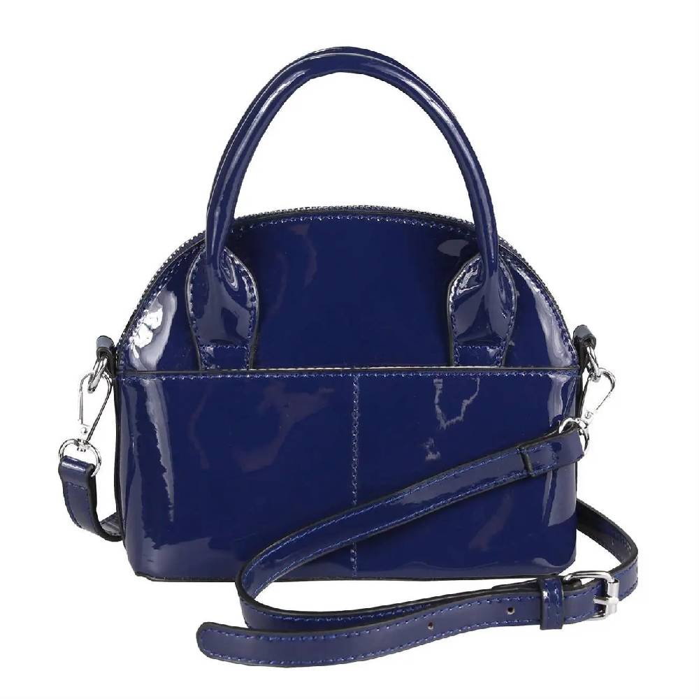 DAMEN MINI TASCHE Schultertasche Umhängetasche Crossbody Lack Leder Optik Abend Auslauf
