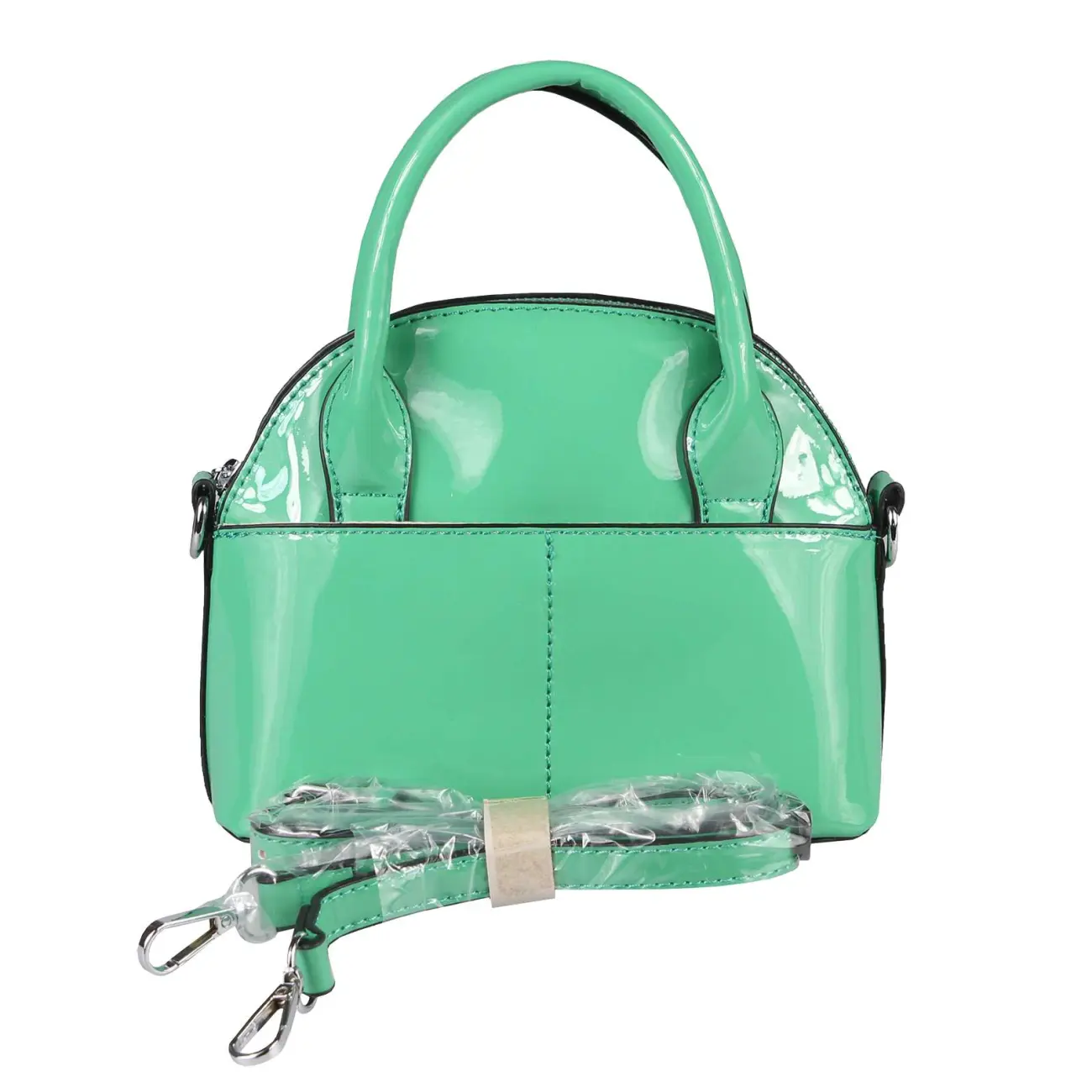 DAMEN MINI TASCHE Schultertasche Umhängetasche Crossbody Lack Leder Optik Abend Auslauf