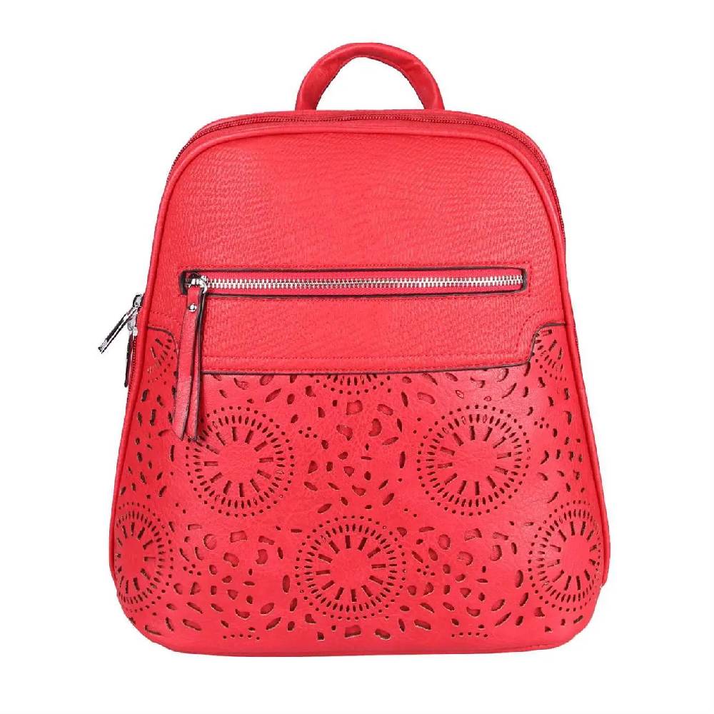 OBC Damen Rucksack Stadtrucksack Backpack Daypack Cityrucksack Leder Optik Tasche Handtasche Shopper Tagesrucksack Crossbag Schultertasche Angebote