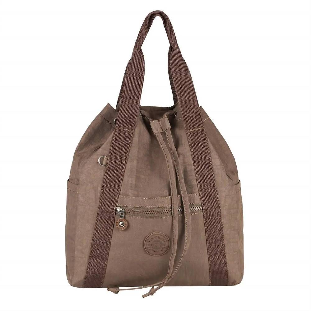 OBC Damen Tasche Rucksack Handtasche Cityrucksack Crinkle Nylon Backpack Schultertasche Damenrucksack Daypack im Angebot