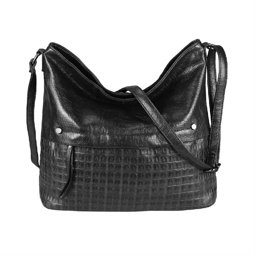 OBC Damen Tasche Umhängetasche Kroko Shopper Schultertasche Crossbody Beuteltasche Leder Optik Crossover Messenger Günstiger Verkauf